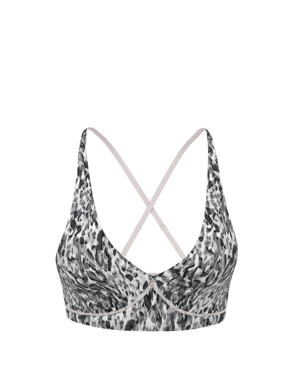 Victoria's Secret Leopard Print Sports Bra - Black & White